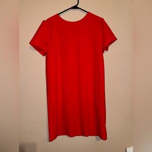 Red Shift Dress